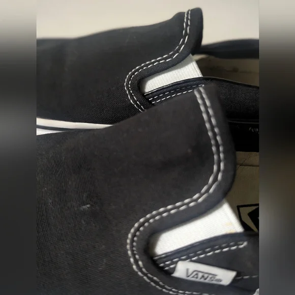 Vans Black Slip-On Sneakers - Picture 6 of 9